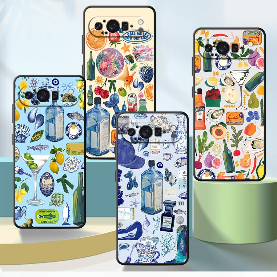 Phone Cases Pixel 9A - 해변 풍경 Funda 전화 커버 케이스