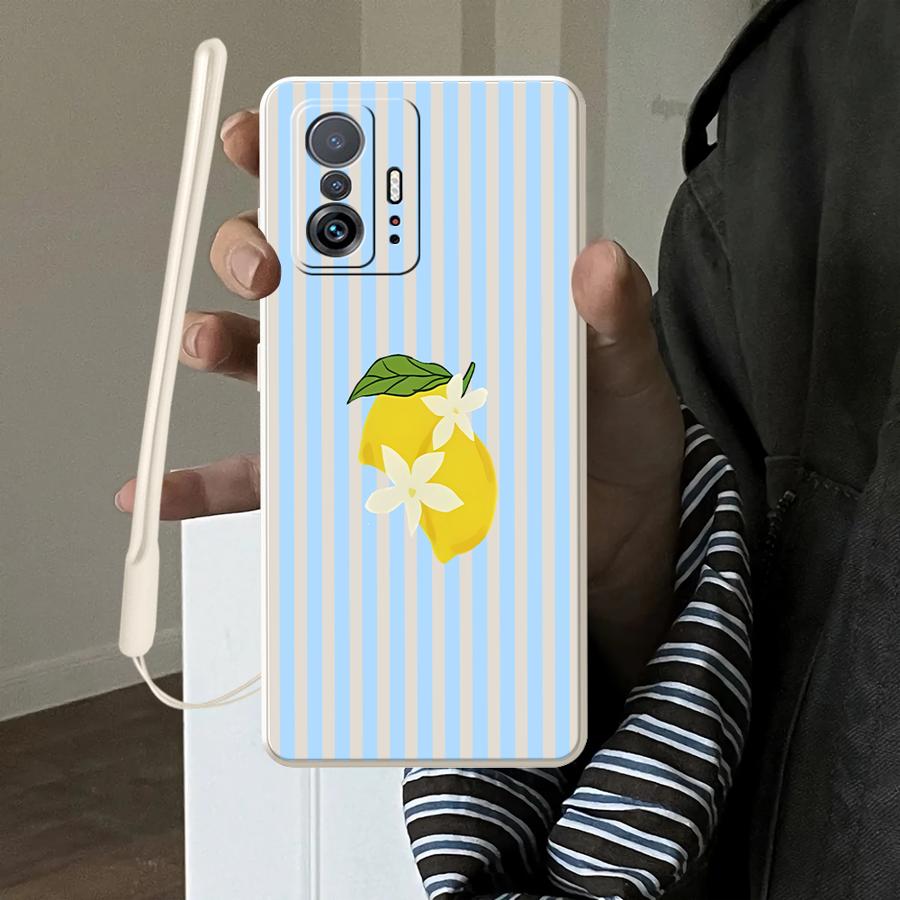 Phone Cases Xiaomi - 레몬 쿨 스트라이프 패턴 케이스 Xiaomi