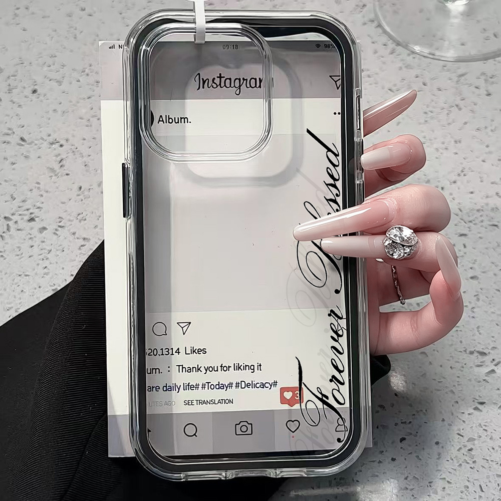 Phone Cases Otterbox - 포에버 블레스드 심플 클리어 폰 케이스