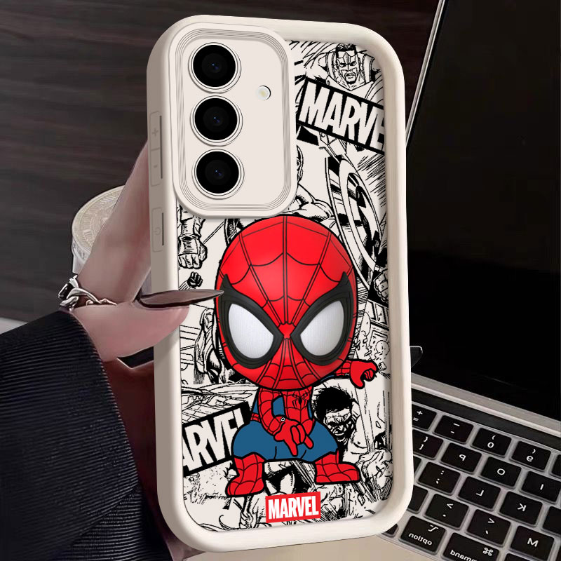 Phone Cases Cute - 마블 스파이더맨 귀여운 펀다스 삼성 갤럭시