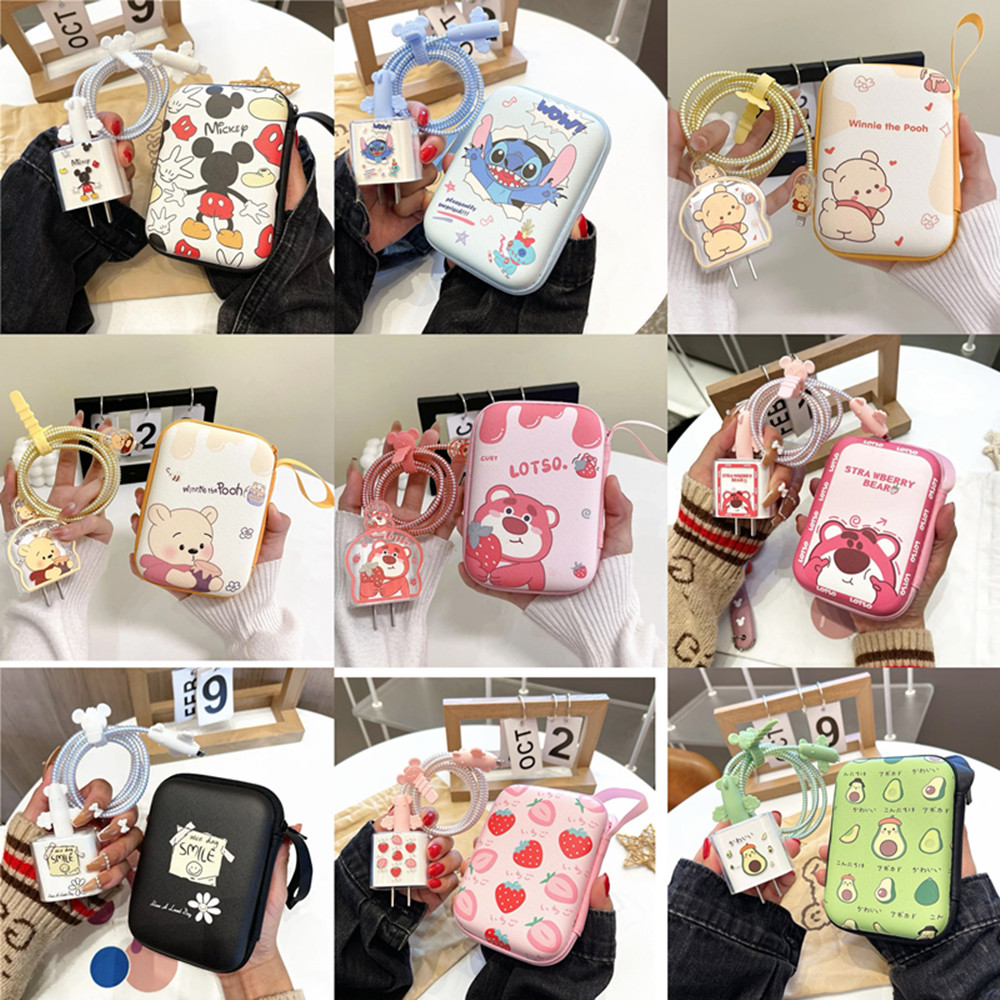 Phone Cases Rubber - iPhone/iPad 용 만화 케이블 보호기 18W/20W