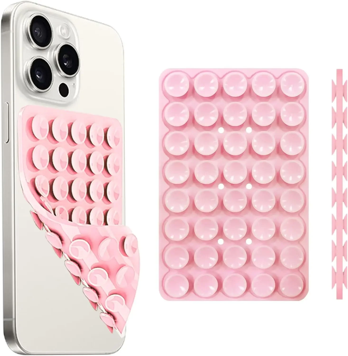 Phone Cases Rubber - 양면 흡착식 휴대폰 거치대, 실리콘 흡착식