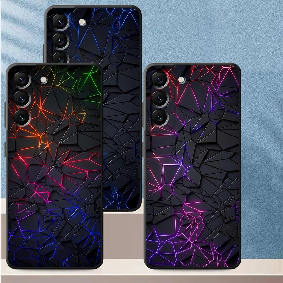 Phone Cases Blue - 블루 화이트 해파리 폰 케이스 삼성
