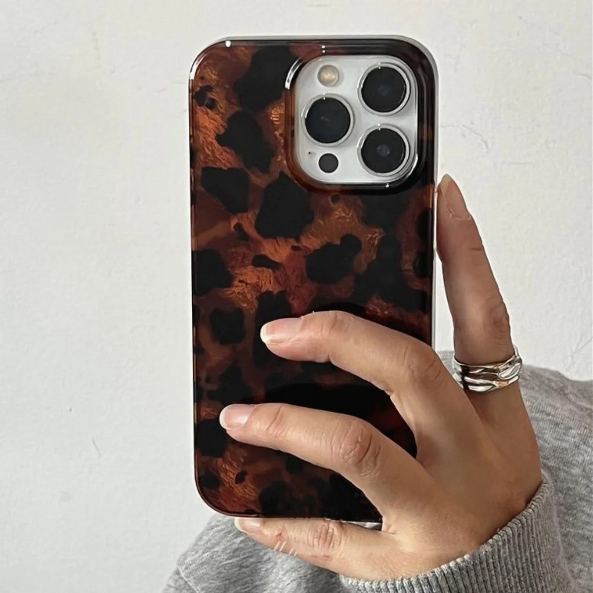 Phone Cases Otterbox - 레트로 앰버 텍스처 레이저 폰 케이스