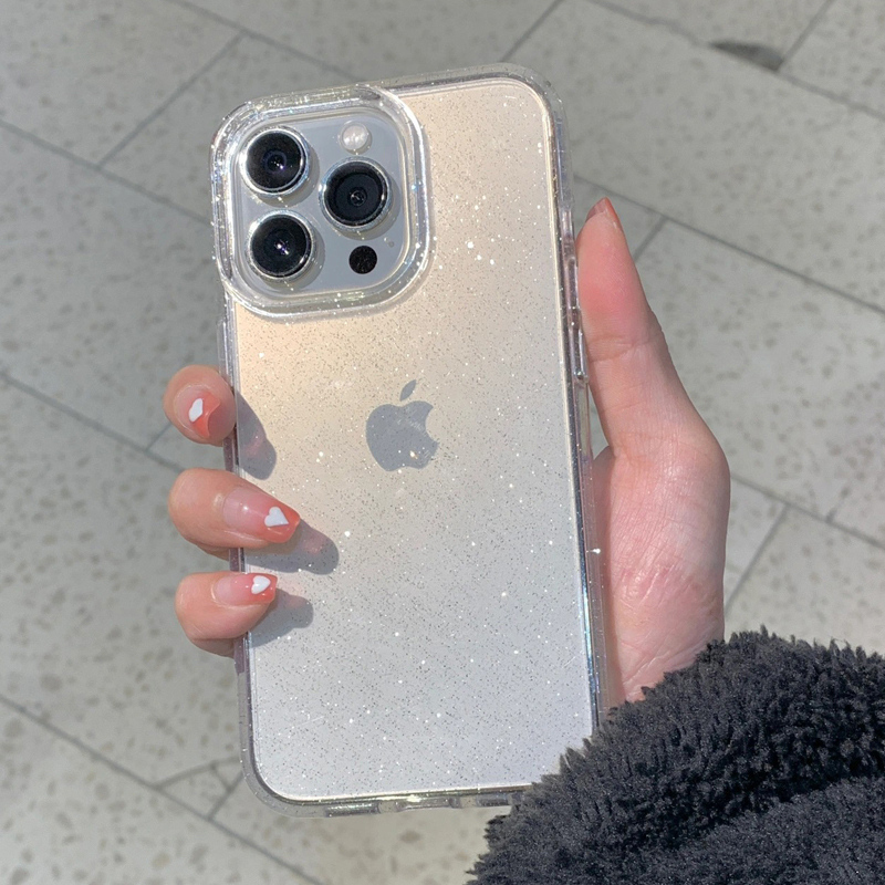 Phone Cases Otterbox - 투명 심플 글리터 폰 케이스 (아이폰