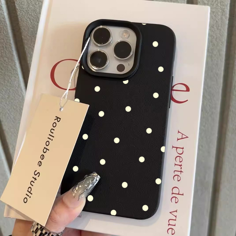 Phone Cases Cute - 심플하고 귀여운 물방울 무늬 폰 케이스