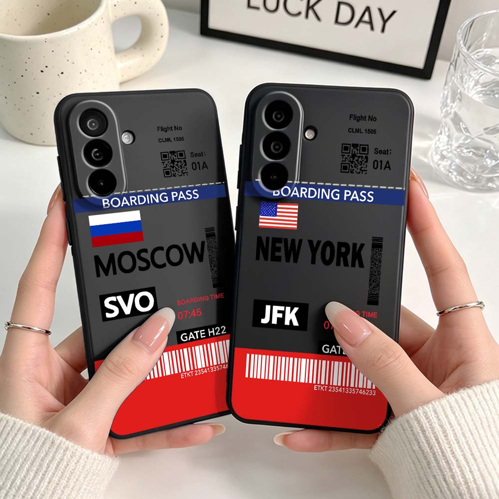 Phone Cases York - 여행 티켓 뉴욕 모스크바 폰 케이스