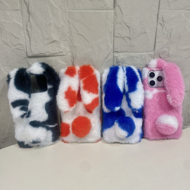 Phone Cases Iphone 17 - 귀여운 토끼 디자인 폭신한 폰 케이스