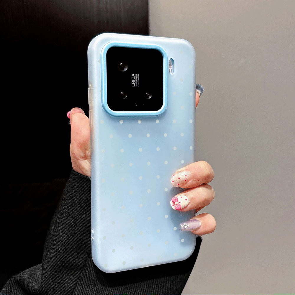 귀여운 하늘색 물방울 무늬 폰 케이스 (샤오미 레드미  - Phone Cases Blue 리뷰 및 가격