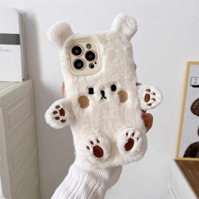 한국 3D 만화 곰돌이 푹신한 봉제 커플 폰 케이스 아 - Phone Cases Iphone 17 리뷰 및 가격