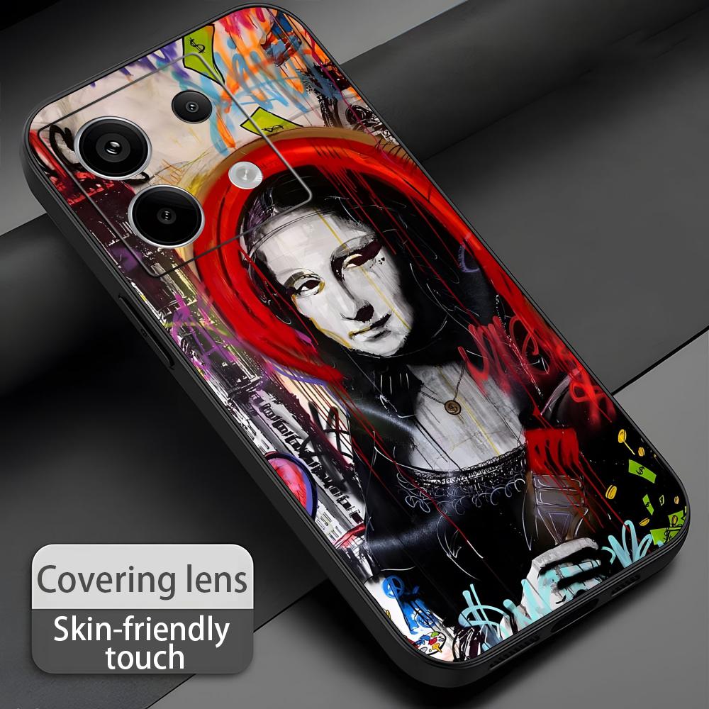 뱅크시 그래피티 아트 레드미 노트 14 13 12 11 - Phone Cases Xiaomi 리뷰 및 가격