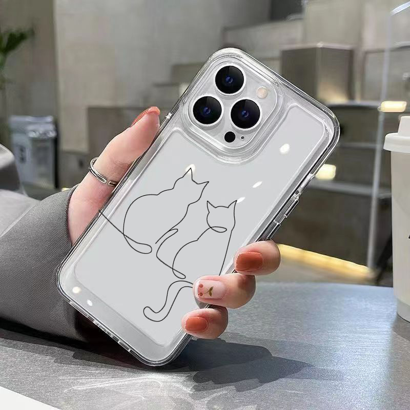 귀여운 라인 고양이 디자인 낙하 방지 폰 케이스 (샤오 - Phone Cases Cute 리뷰 및 가격