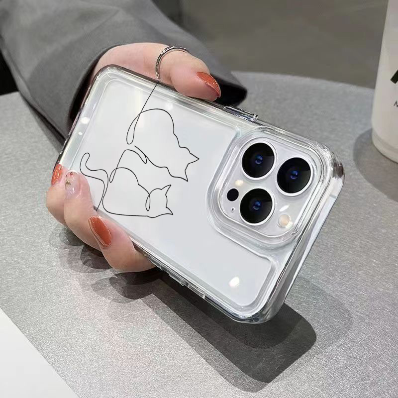 귀여운 라인 고양이 디자인 낙하 방지 폰 케이스 (샤오 - Phone Cases Cute 리뷰 및 가격