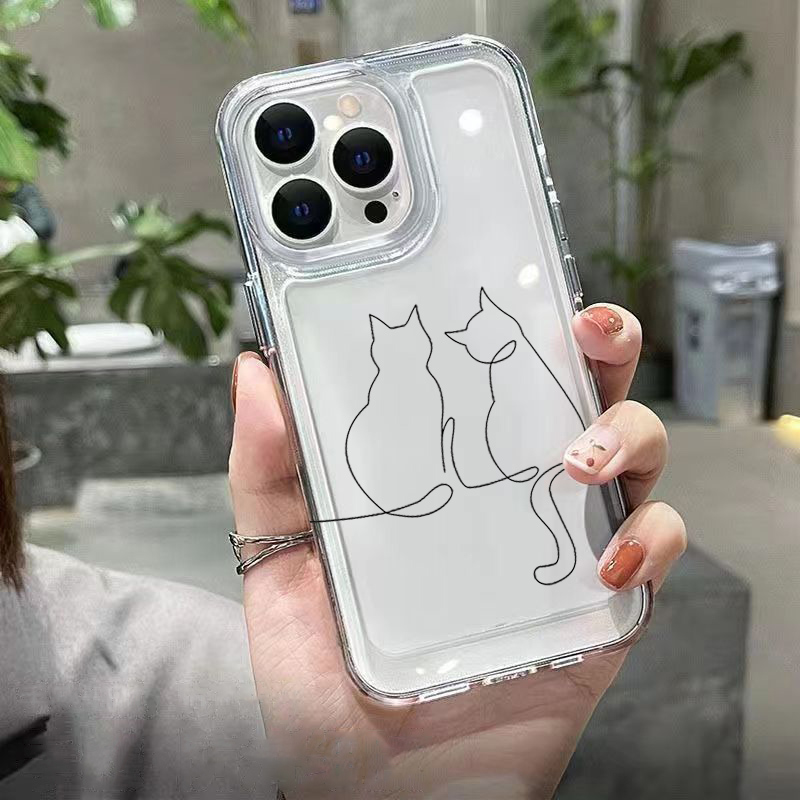 귀여운 라인 고양이 디자인 낙하 방지 폰 케이스 (샤오 - Phone Cases Cute 리뷰 및 가격