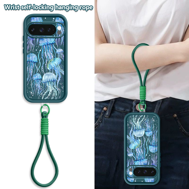  혹등고래 프린트 손목 스트랩 끈 케이스 (구글 픽셀  - Phone Cases Pixel 9A 리뷰 및 가격