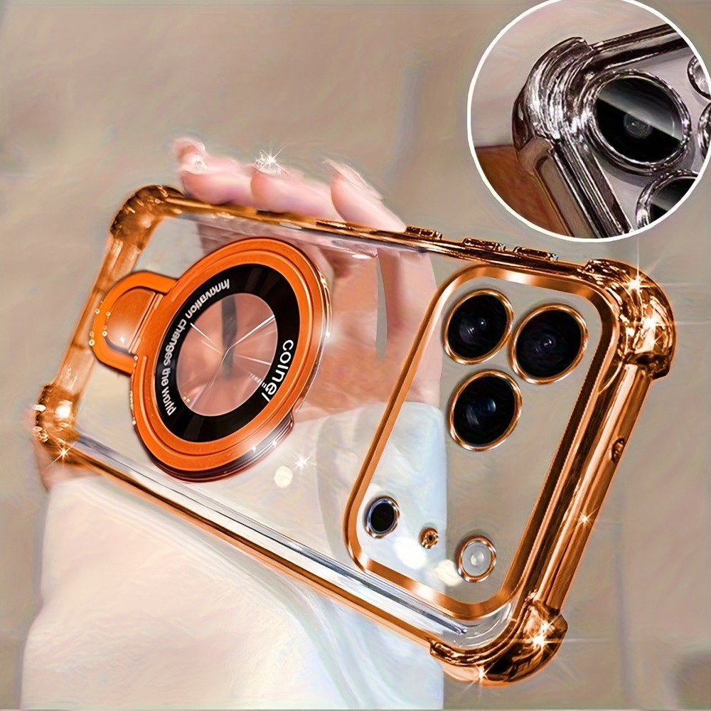 고급 투명 도금 폰 케이스 (아이폰 18, 17, 16 - Ring Stand Case 리뷰 및 가격