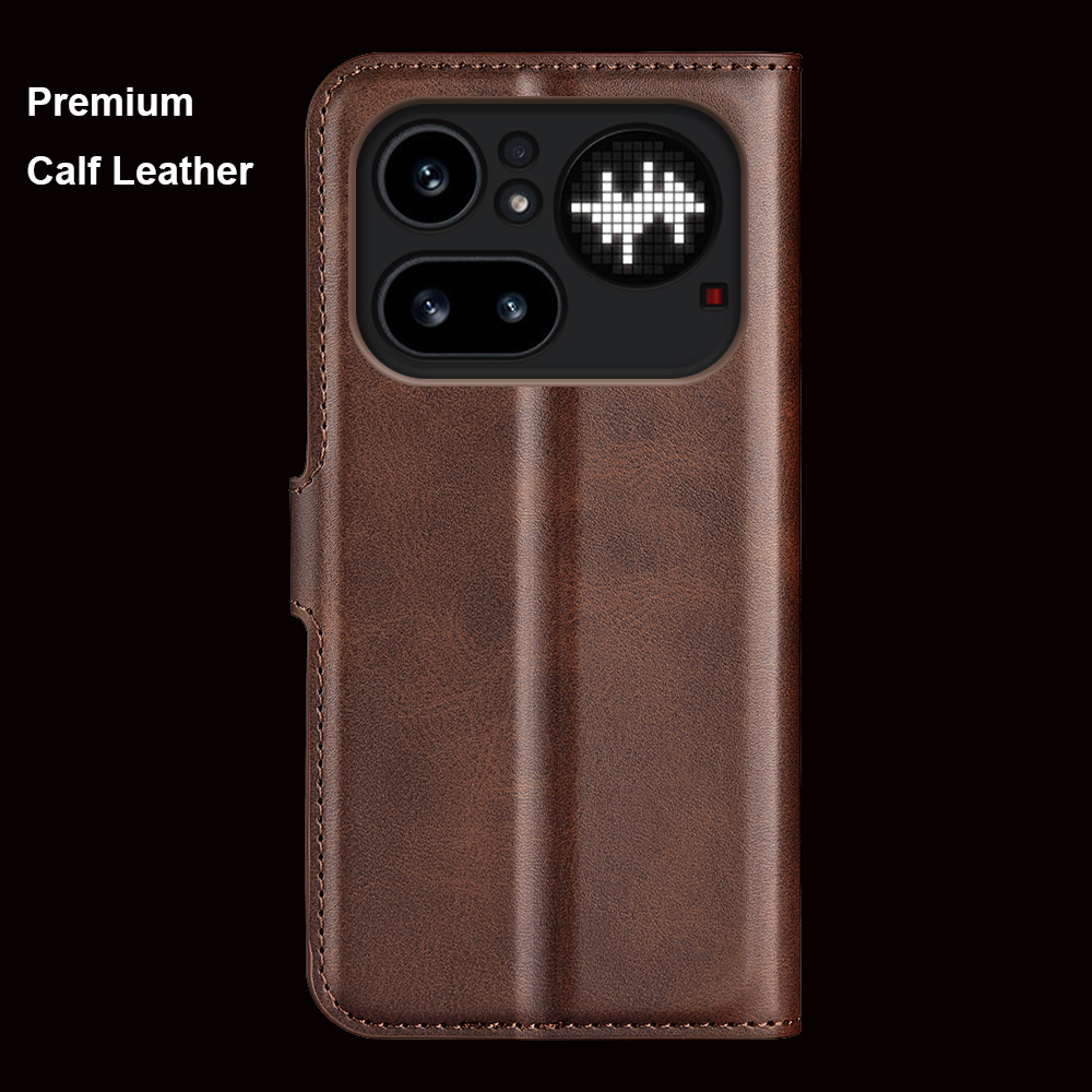 프리미엄 송아지 가죽 플립 케이스 (낫씽 폰 4A 프로 - Phone Cases Nothing 3A 리뷰 및 가격