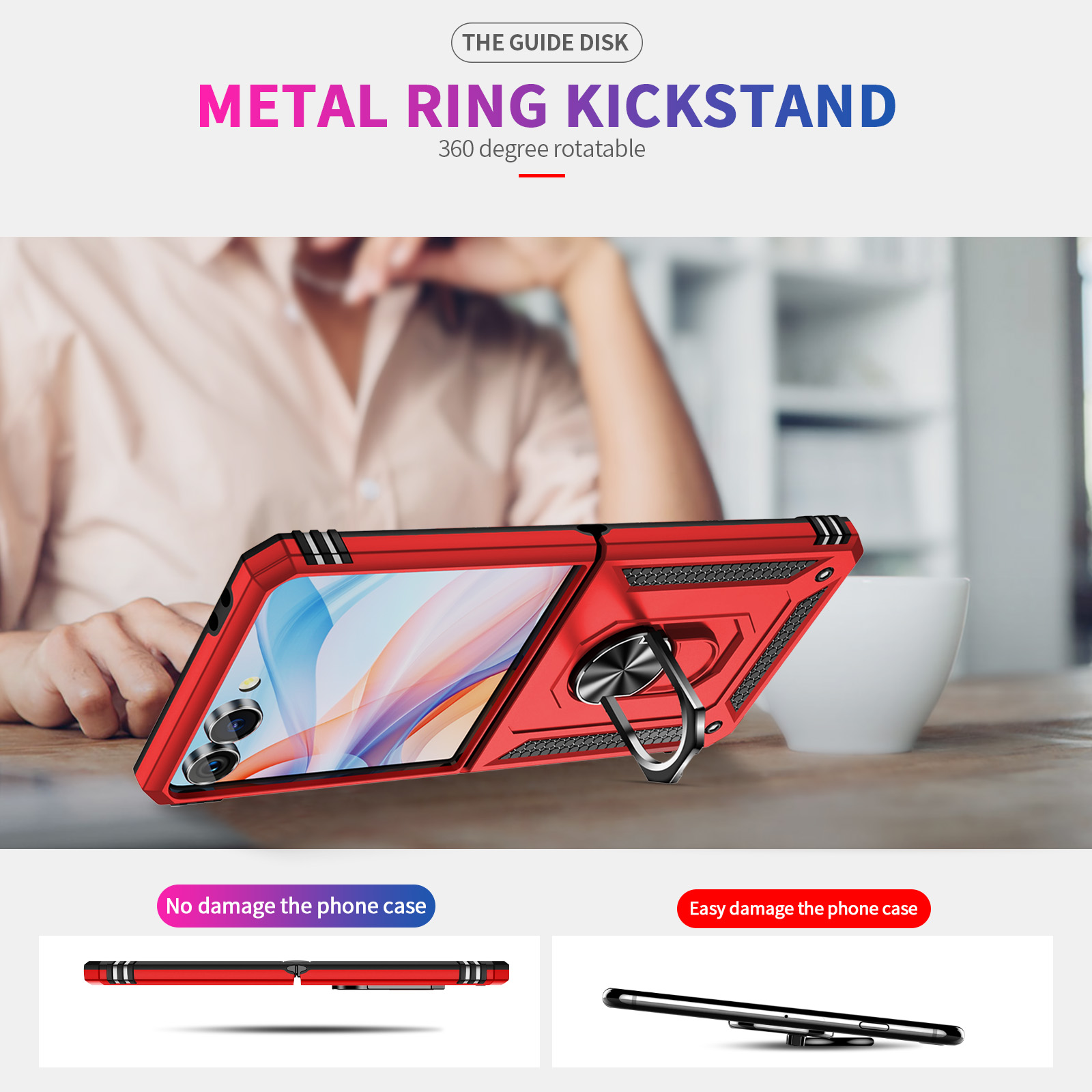 삼성 갤럭시 Z 플립 7용 밀리터리 등급 충격 방지 폰 - Ring Stand Case 리뷰 및 가격
