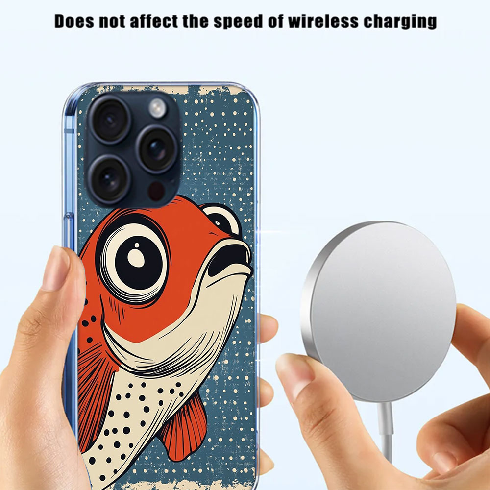 팝아트 그림 디자인 물고기 투명 폰 케이스 아이폰 17 - Phone Cases Drawing Ideas 리뷰 및 가격