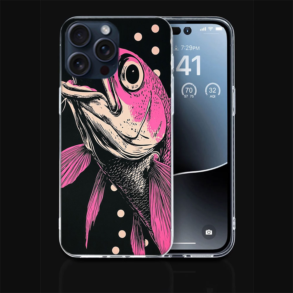팝아트 그림 디자인 물고기 투명 폰 케이스 아이폰 17 - Phone Cases Drawing Ideas 리뷰 및 가격