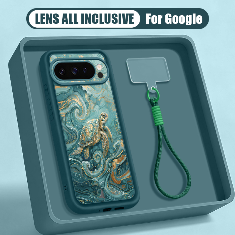 바다거북 프린트 손목 스트랩 끈 케이스 (구글 픽셀 1 - Phone Cases Pixel 9A 리뷰 및 가격