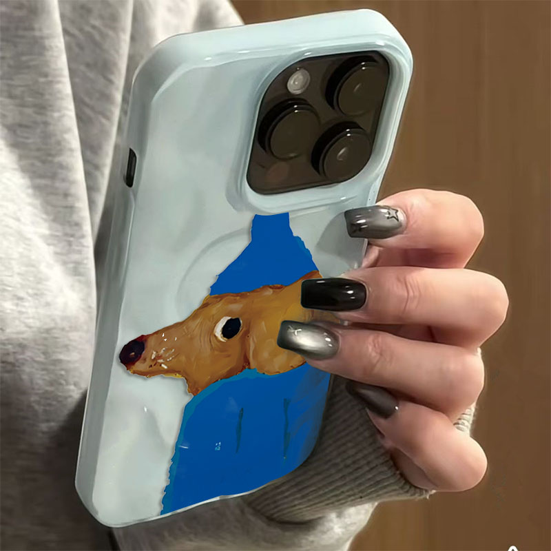 블루햇 퍼피 폴드 텍스처 소프트 실리콘 폰 케이스 (아 - Phone Cases Blue 리뷰 및 가격
