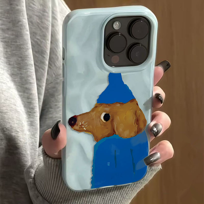 블루햇 퍼피 폴드 텍스처 소프트 실리콘 폰 케이스 (아 - Phone Cases Blue 리뷰 및 가격