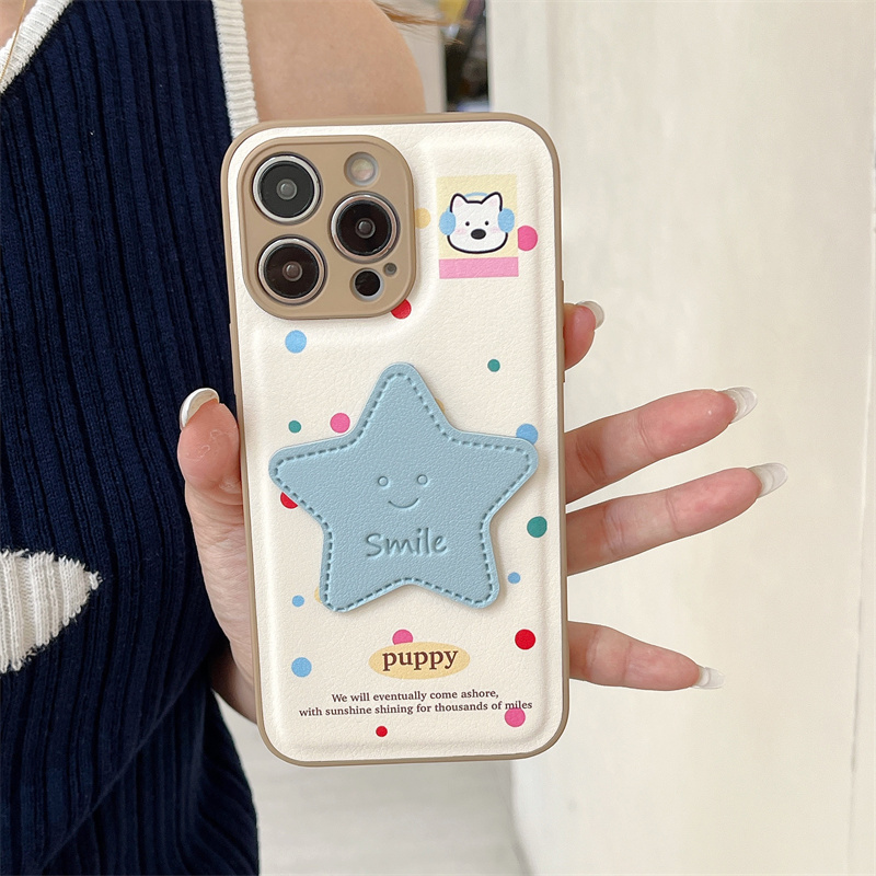 컬러 물방울 무늬 귀여운 별 모양 아이폰 16 Pro  - Phone Cases With Loop 리뷰 및 가격
