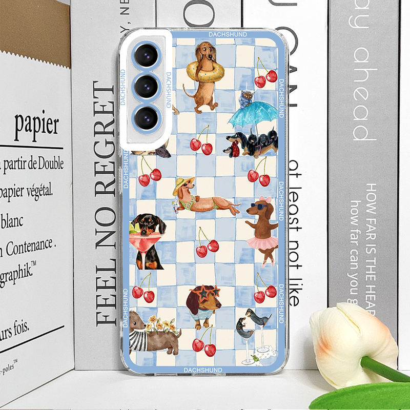 귀여운 닥스훈트 강아지 무늬 프린트 소프트 케이스, 삼 - Phone Cases Cute 리뷰 및 가격