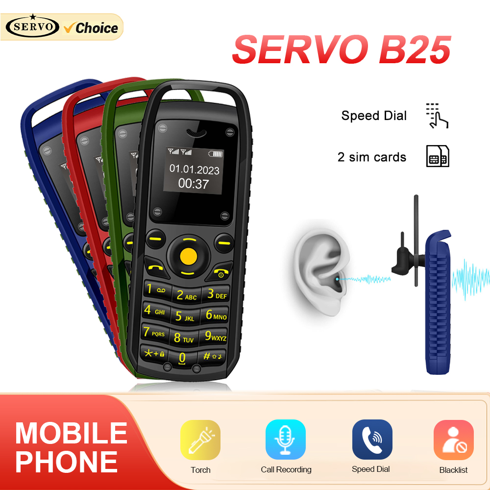 SERVO B25 미니 휴대폰, 2 SIM 대기 블루투 - Phone Cases Verizon 리뷰 및 가격