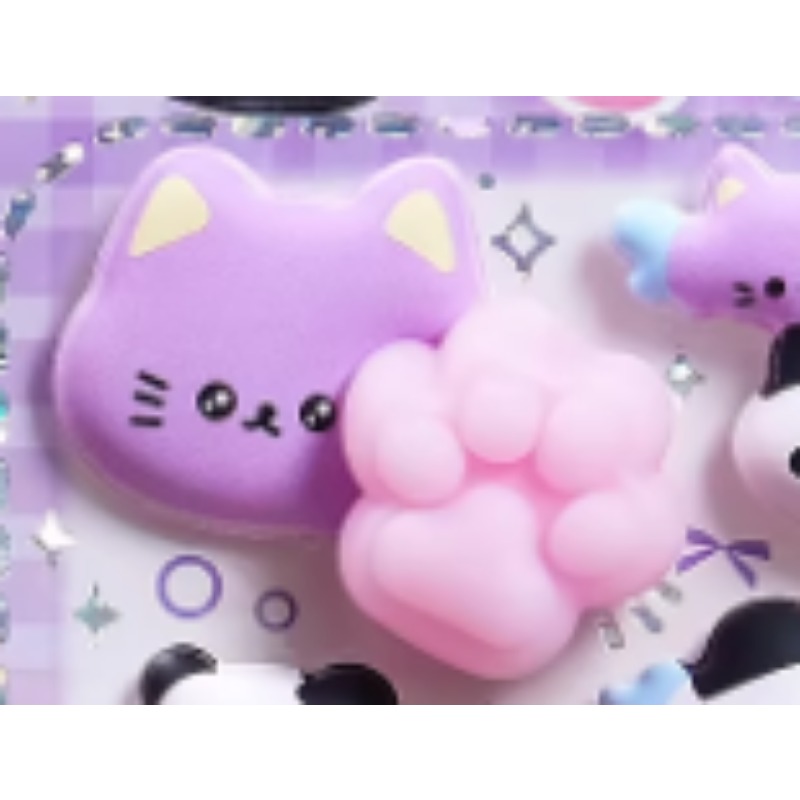 귀여운 3D 판다 만화 스트레스 해소 고무 장식 스티커 - Phone Cases Rubber 리뷰 및 가격