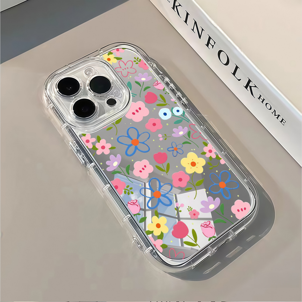한국 스타일 꽃무늬 실버 미러 폰 케이스 아이폰 17  - Phone Cases Otterbox 리뷰 및 가격