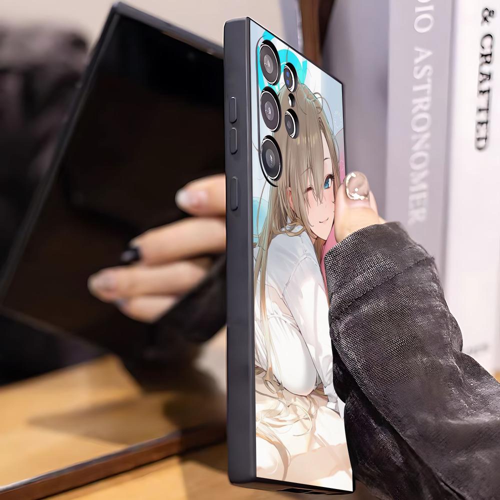 핫 블루 아카이브 그릴 아스나 폰 케이스 삼성 갤럭시  - Phone Cases Blue 리뷰 및 가격