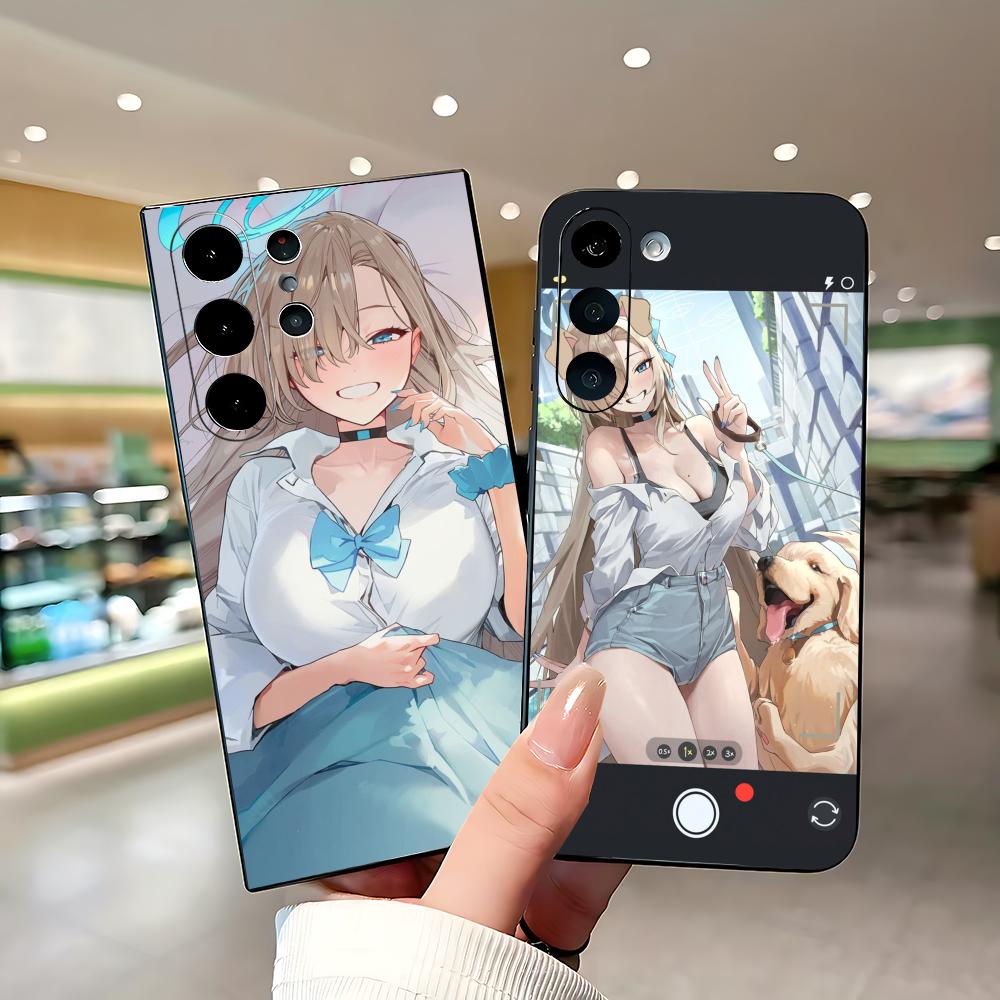 핫 블루 아카이브 그릴 아스나 폰 케이스 삼성 갤럭시  - Phone Cases Blue 리뷰 및 가격